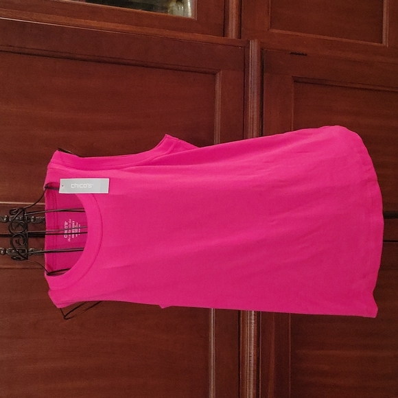 Chico's Tops - NWT Chicos Pink The Uktimate Tee size 3 or Reg 16